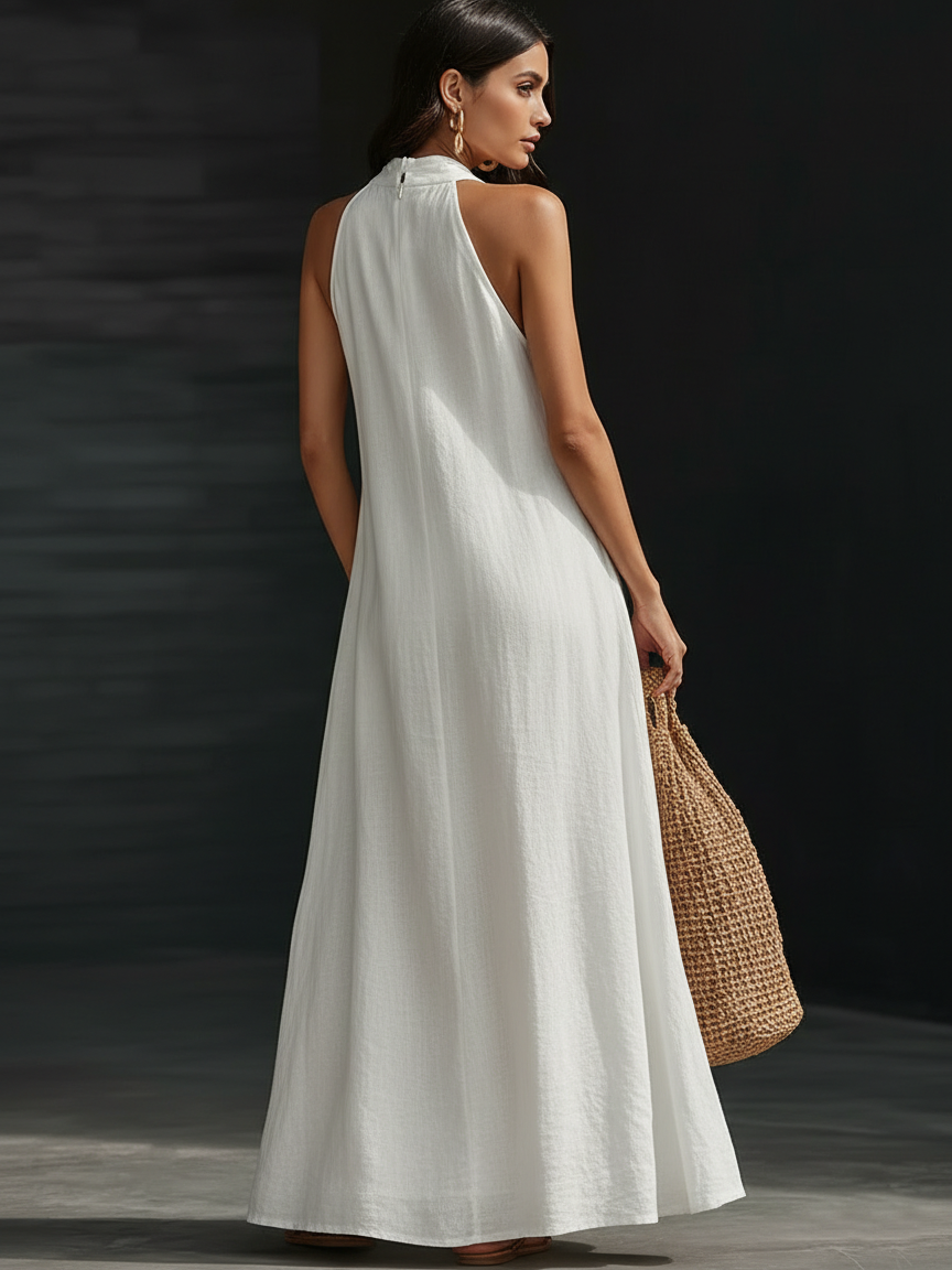 Covernorth Loose Fit Halter Maxi Dress