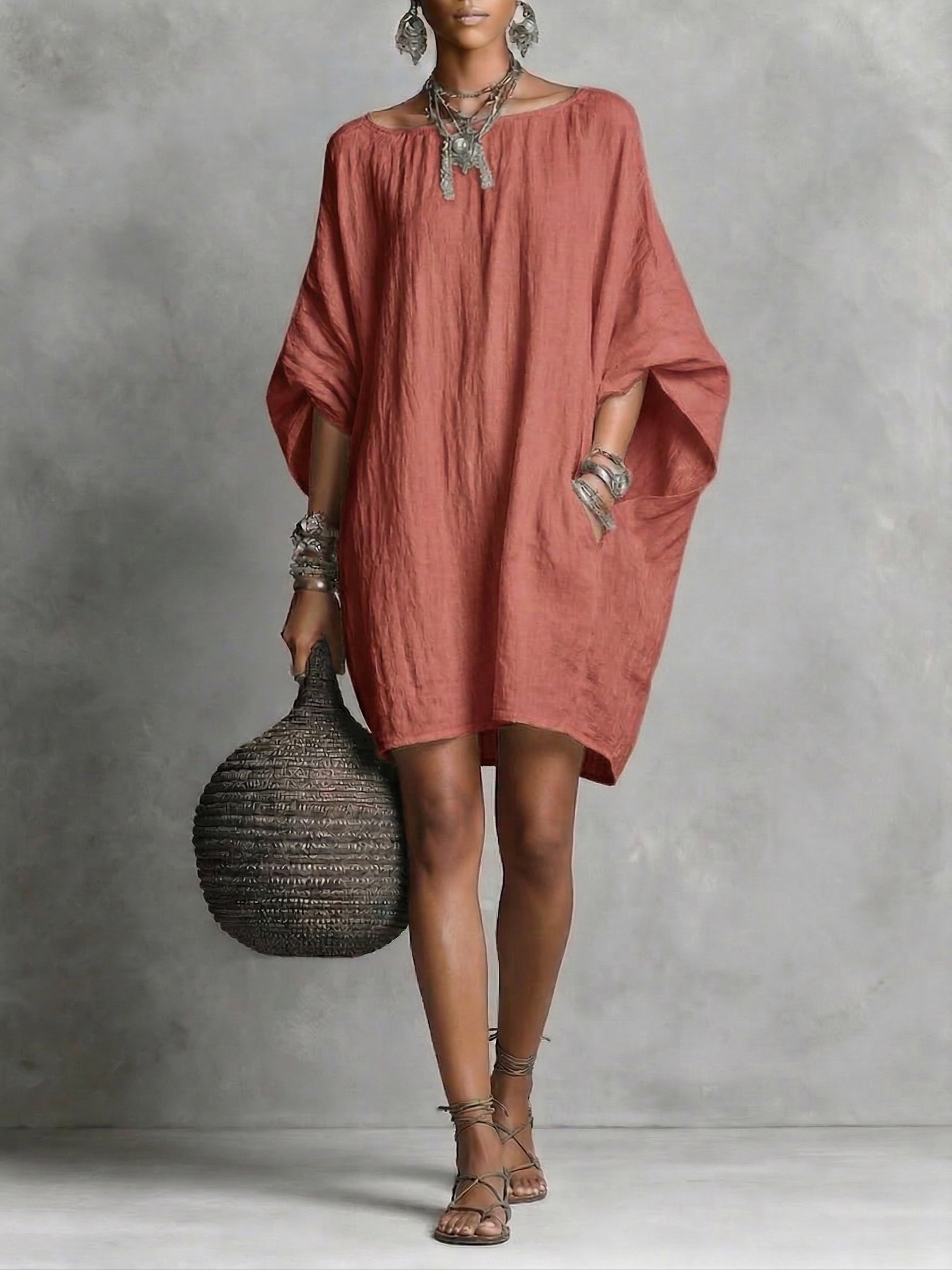 Women’s Oversized Kaftan Tunics Dress