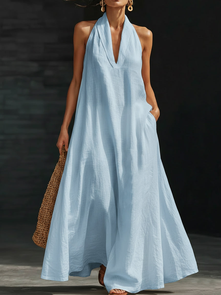 Covernorth Loose Fit Halter Maxi Dress