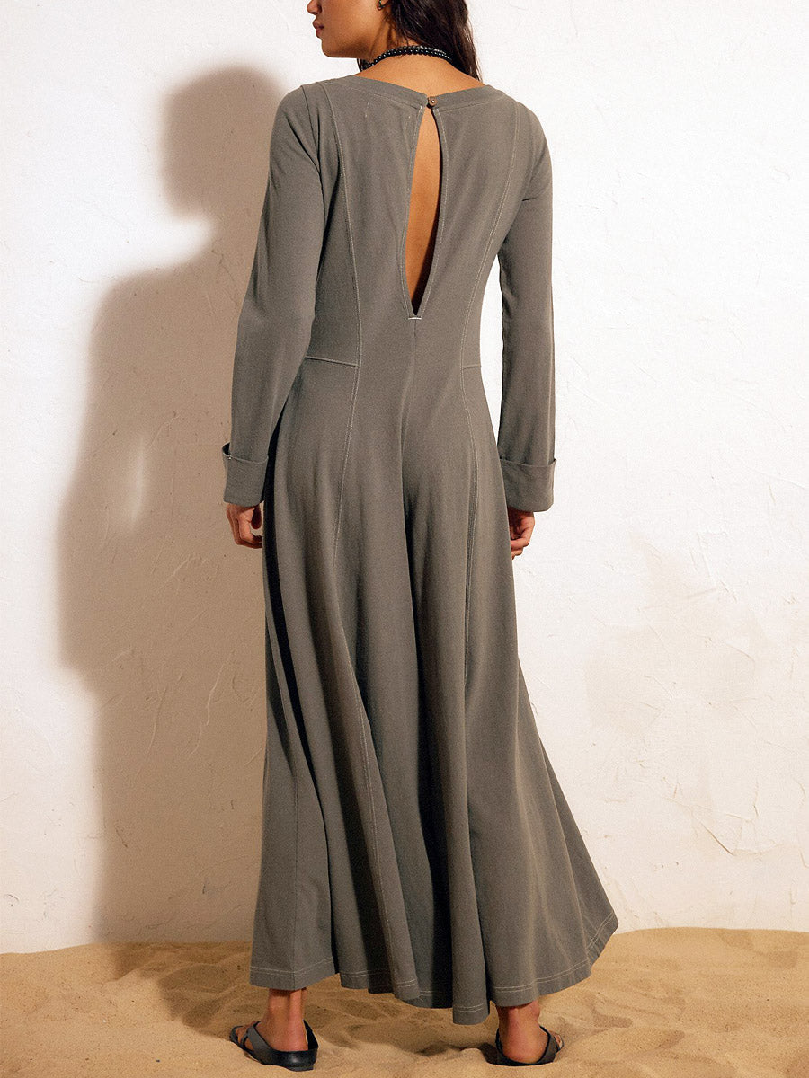 Covernorth Women's Wide-Leg Long Sleeve Jumpsuit