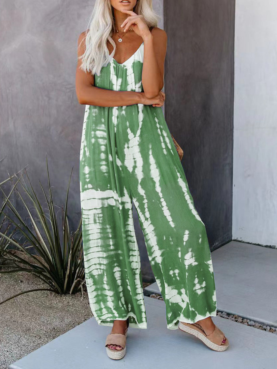 Covernorth Women's Tie-Dye Strappy Jumpsuit
