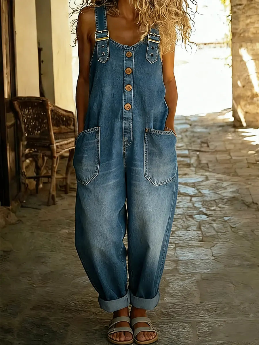 Covernorth Women’s Casual Denim Jumpsuit