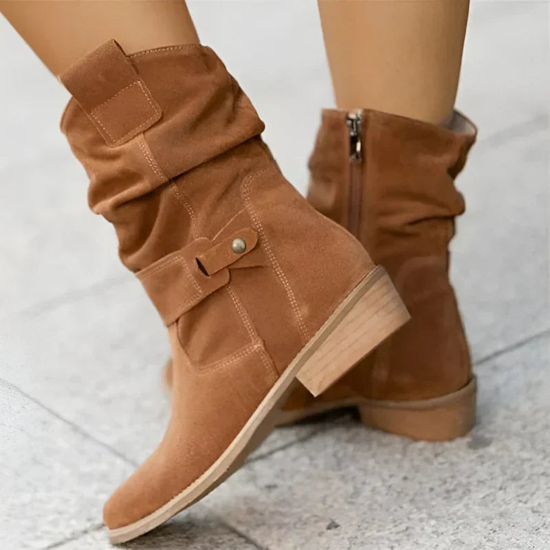 Covernorth Women's Slouchy Suede Ankle Boots
