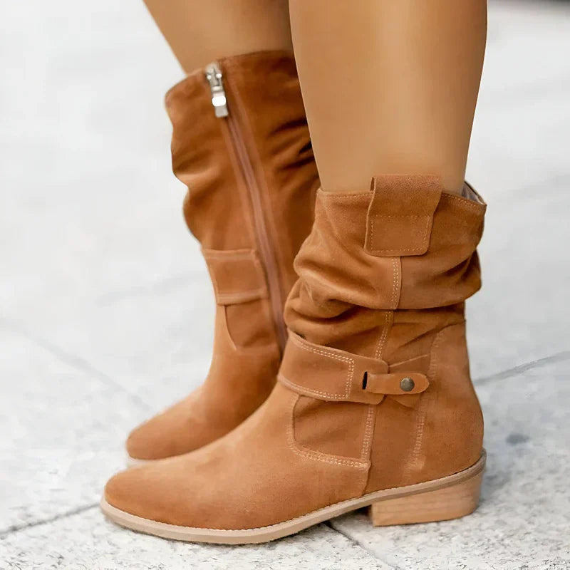 Covernorth Women's Slouchy Suede Ankle Boots