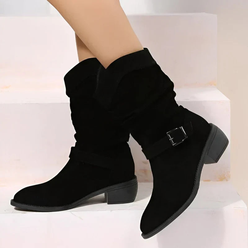 Covernorth Women's Slouchy Suede Ankle Boots