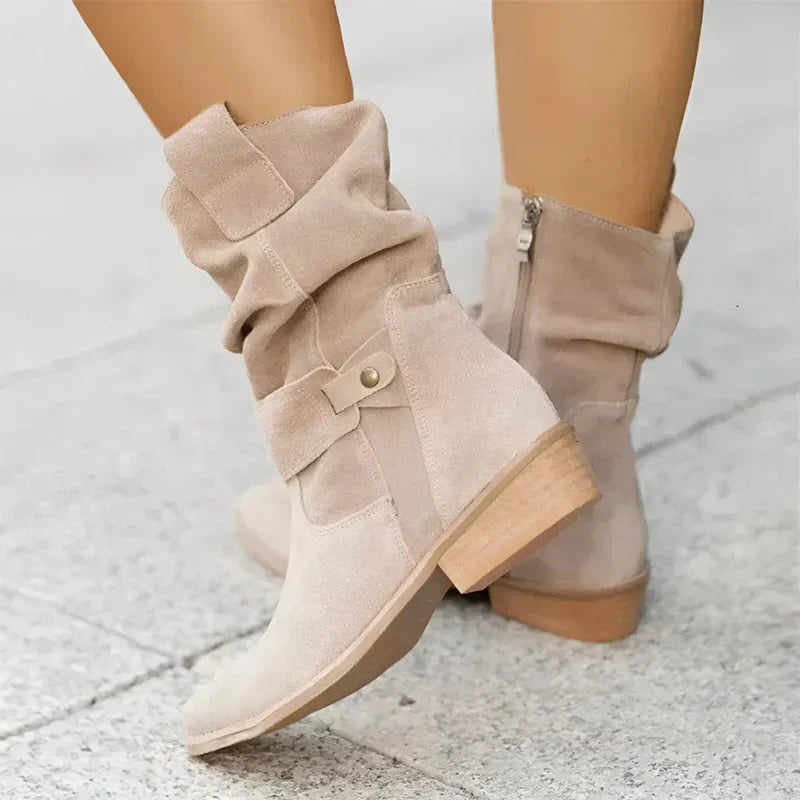 Covernorth Women's Slouchy Suede Ankle Boots
