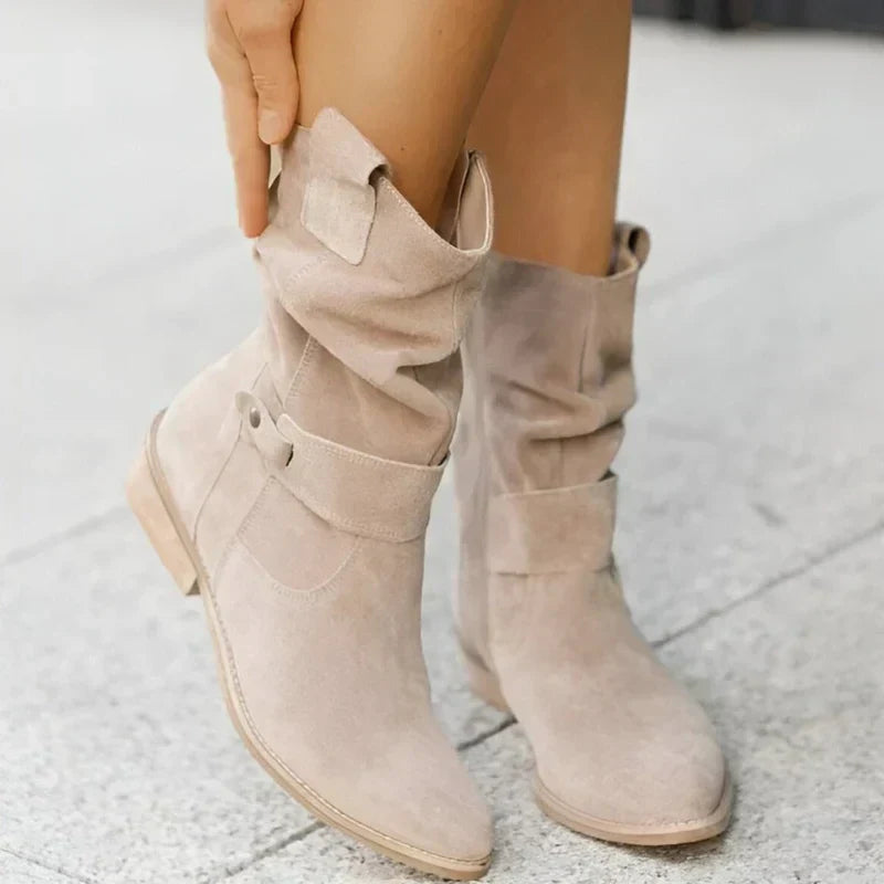Covernorth Women's Slouchy Suede Ankle Boots