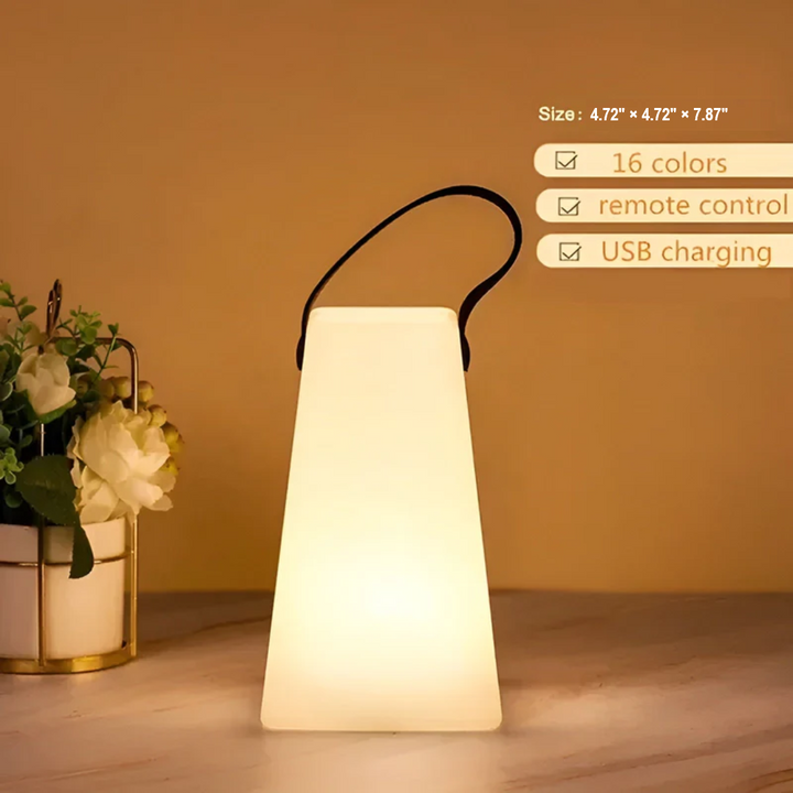 Camping Lantern Lamp │ Rechargeable RGB Glow │ Outdoor Tent & Patio