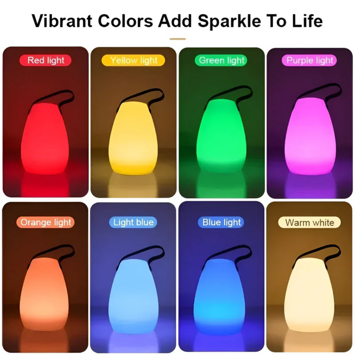 Camping Lantern Lamp │ Rechargeable RGB Glow │ Outdoor Tent & Patio