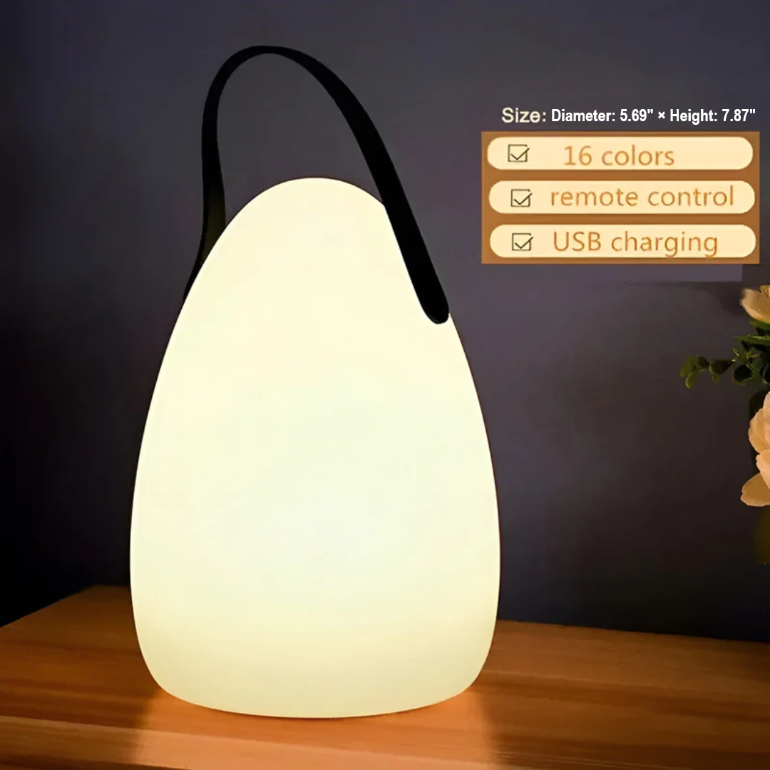 Camping Lantern Lamp │ Rechargeable RGB Glow │ Outdoor Tent & Patio