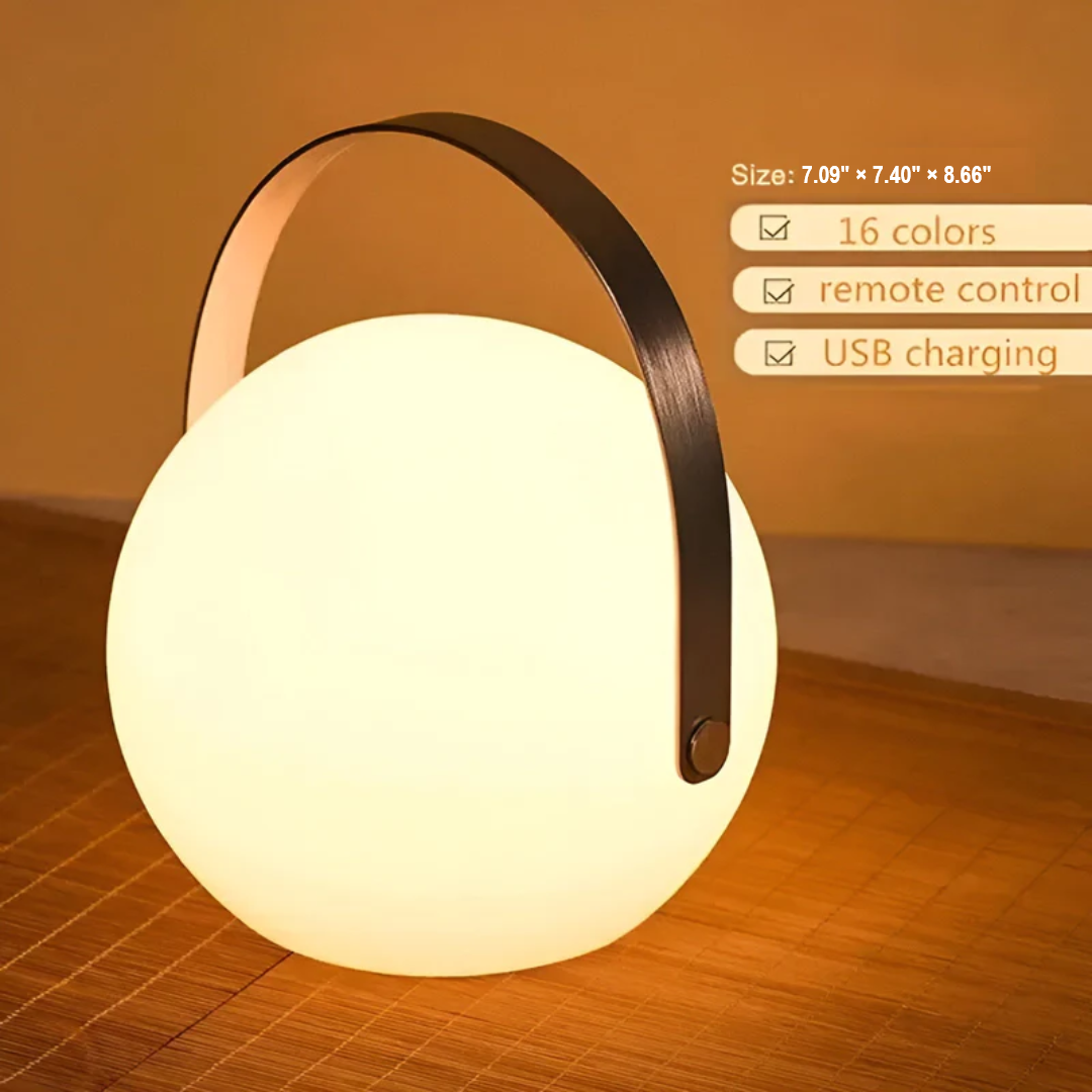 Camping Lantern Lamp │ Rechargeable RGB Glow │ Outdoor Tent & Patio