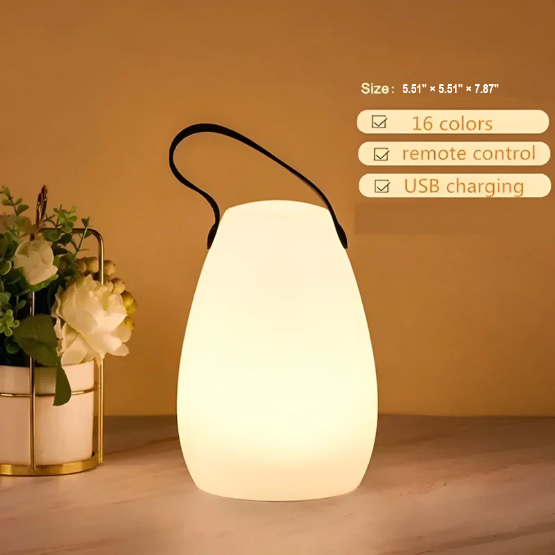 Camping Lantern Lamp │ Rechargeable RGB Glow │ Outdoor Tent & Patio