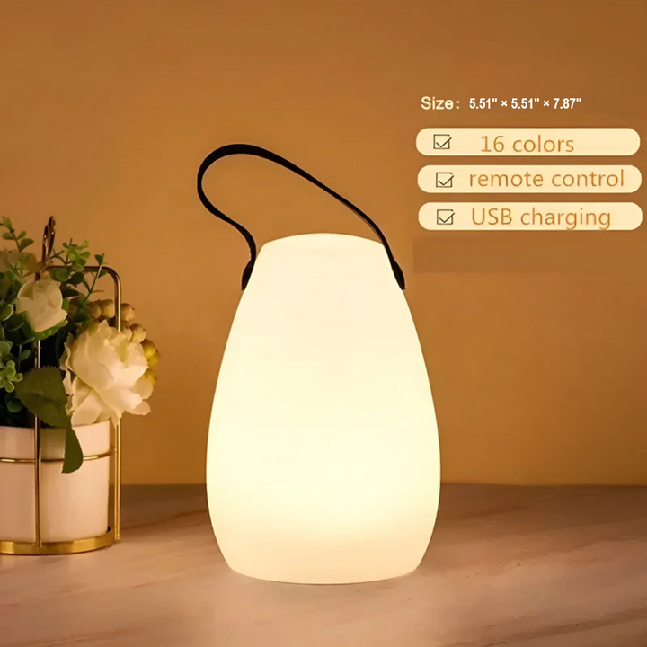 Camping Lantern Lamp │ Rechargeable RGB Glow │ Outdoor Tent & Patio