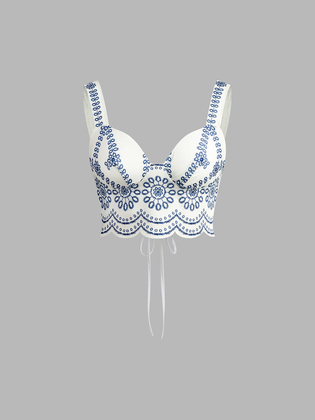 Covernorth Blue and White Floral Eyelet Co-ord Set