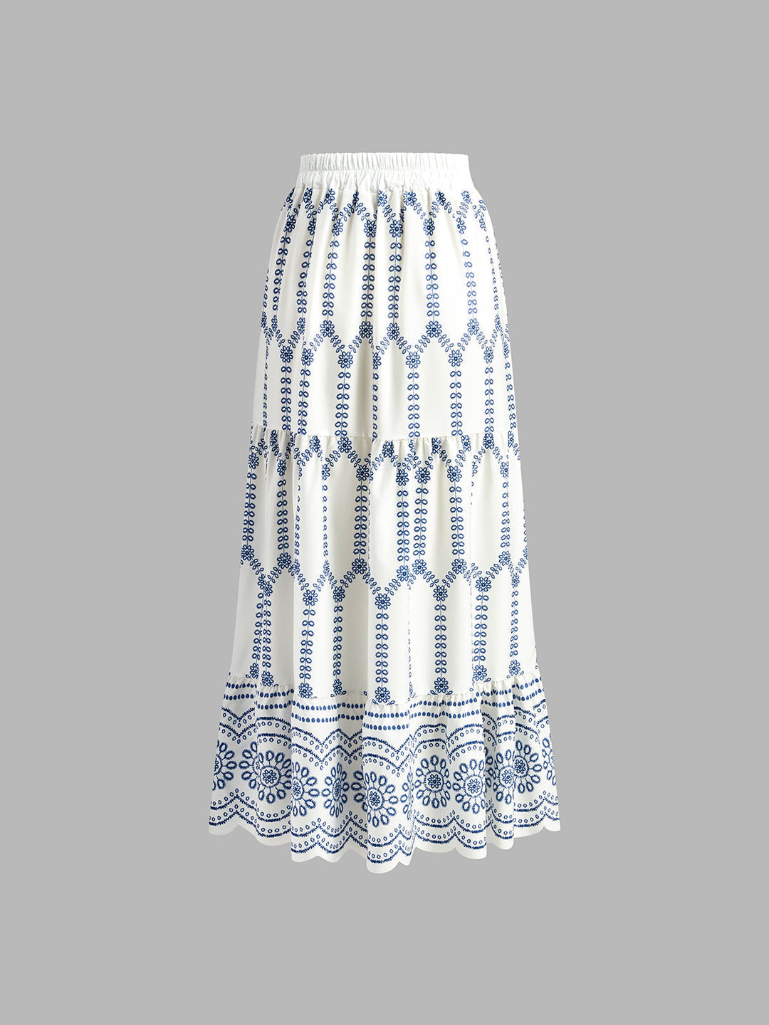 Covernorth Blue and White Floral Eyelet Co-ord Set