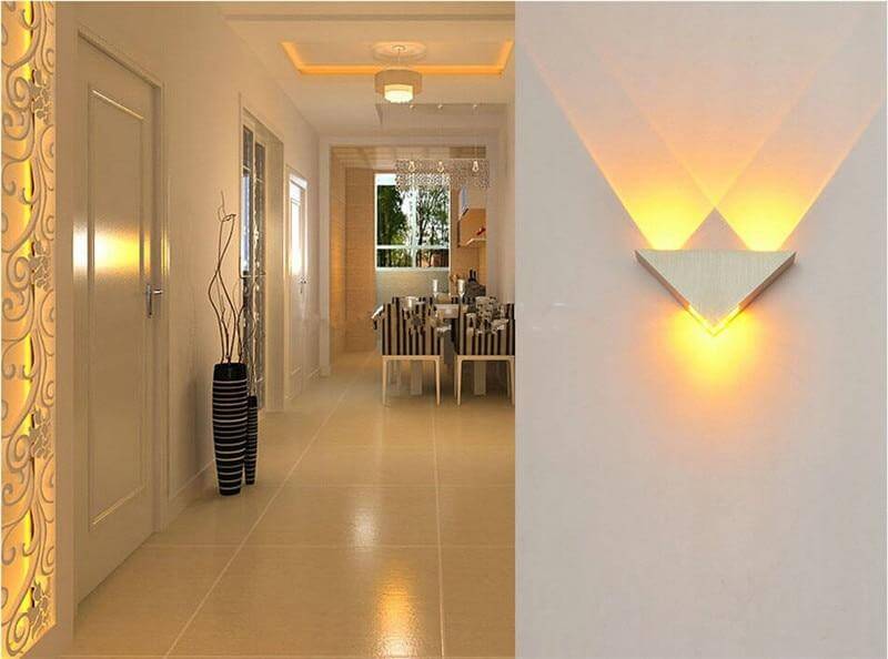 Triangle Wall Light │ LED Up Down Glow │ Hallway & Living Room
