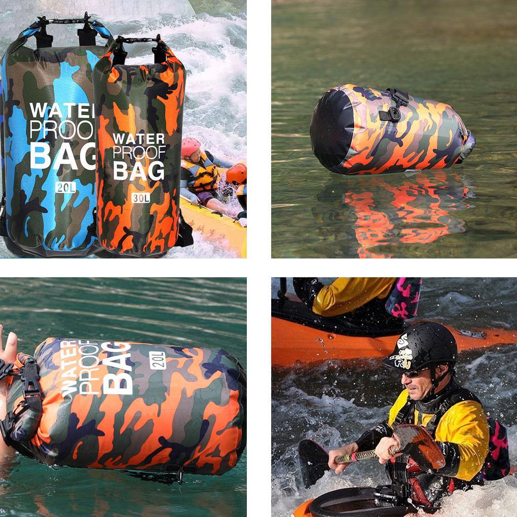 Waterproof Dry Bag | Heavy-Duty Sealed Protection | Outdoor & Water Sports | Camouflage