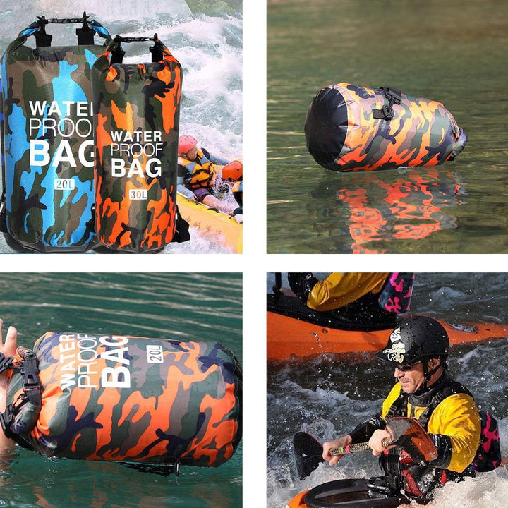 Waterproof Dry Bag | Heavy-Duty Sealed Protection | Outdoor & Water Sports | Camouflage