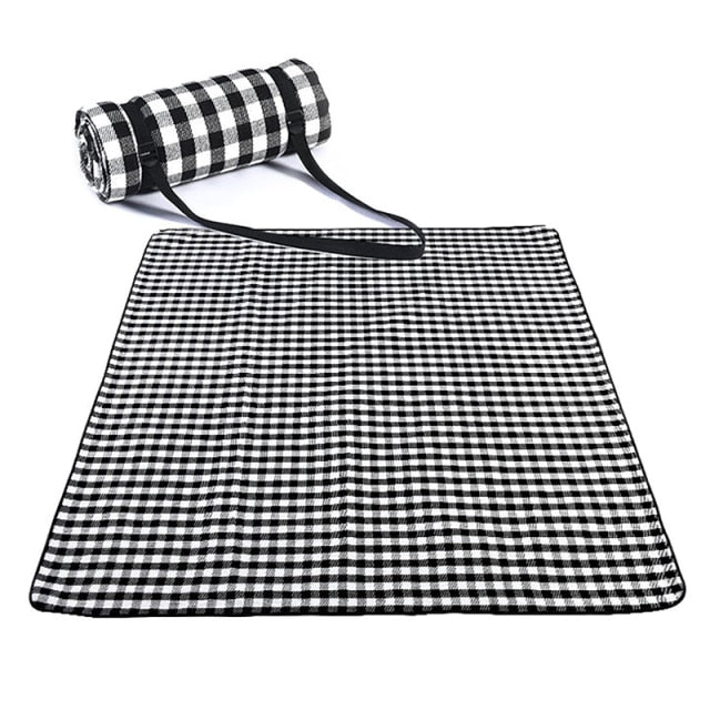 Plaid Picnic Mat | Waterproof & Foldable | Park, Camping & Lawn