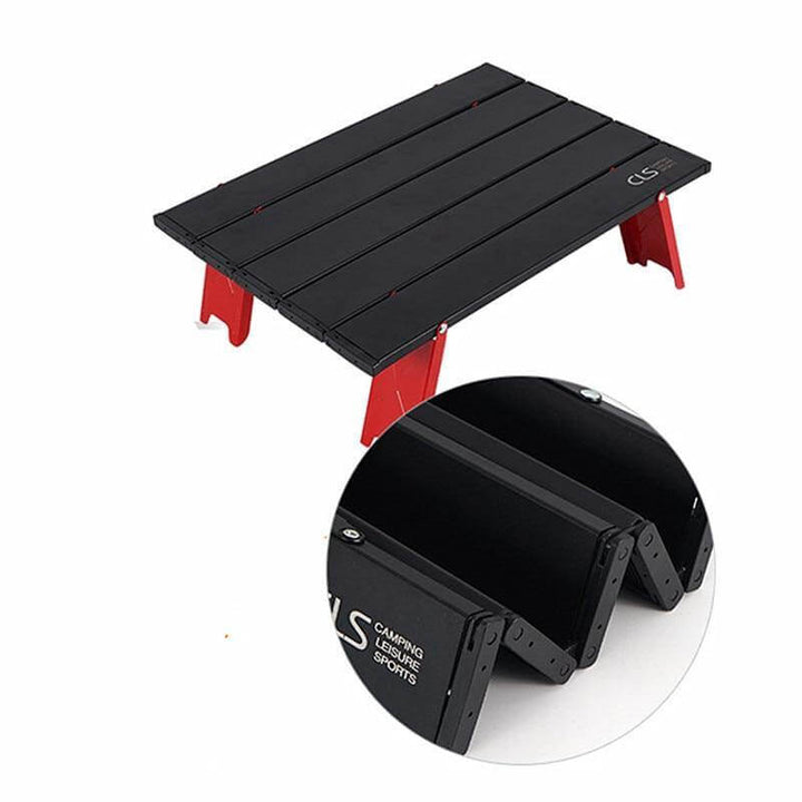 Folding Camping Table │ Portable Aluminum Build for Outdoor Stability │ Picnic & Hiking │ Black