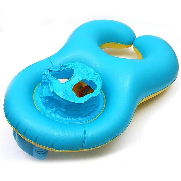 Inflatable Baby Pool Float │ Secure Seat & Built-In Toys │ Parent-Child Water Bonding