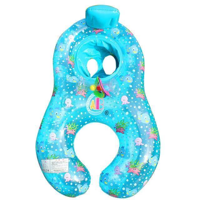 Inflatable Baby Pool Float │ Secure Seat & Built-In Toys │ Parent-Child Water Bonding
