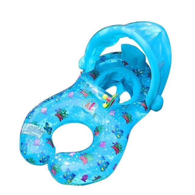 Inflatable Baby Pool Float │ Secure Seat & Built-In Toys │ Parent-Child Water Bonding