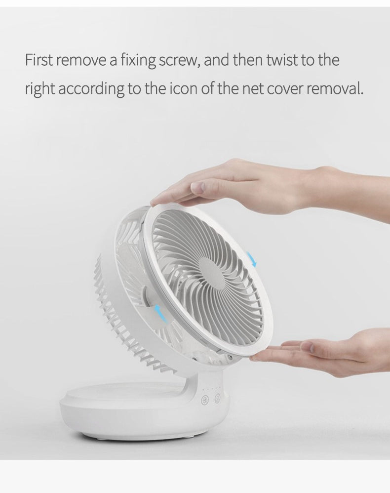 Portable Foldable Desk Fan Rechargeable Personal Air Cooling