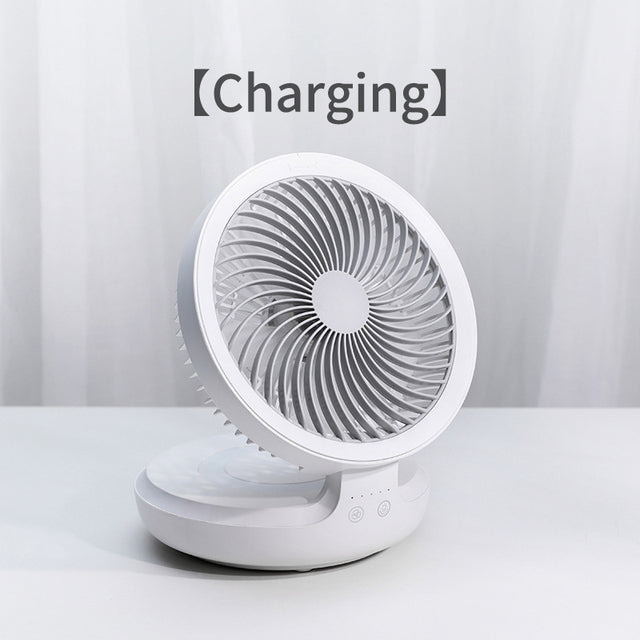Portable Foldable Desk Fan Rechargeable Personal Air Cooling