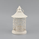 Vintage Candle Holder │ Hollow Lace Warm Glow │ Bedroom, Patio │ White