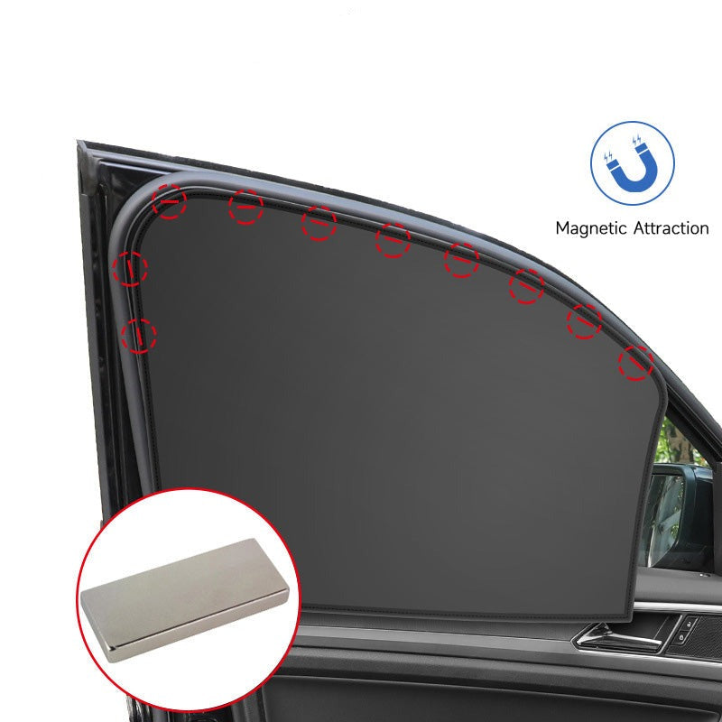 Magnet Car Sun Shade │ Blackout, UV Protection │ Front & Rear Windows