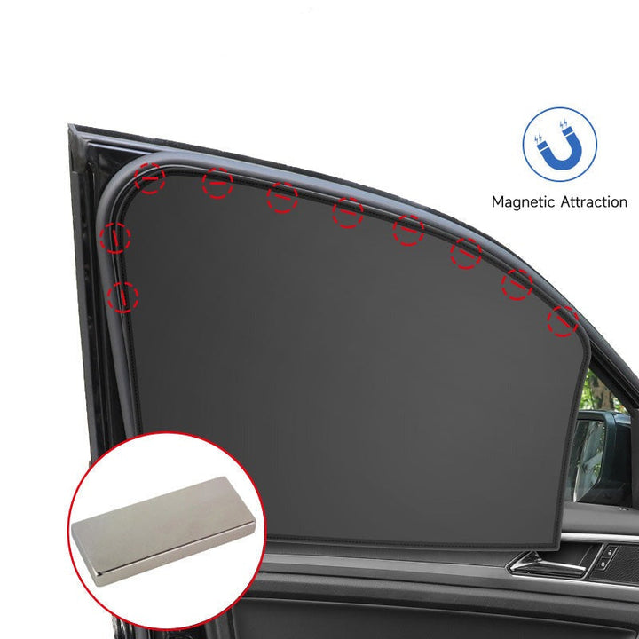 Magnet Car Sun Shade │ Blackout, UV Protection │ Front & Rear Windows