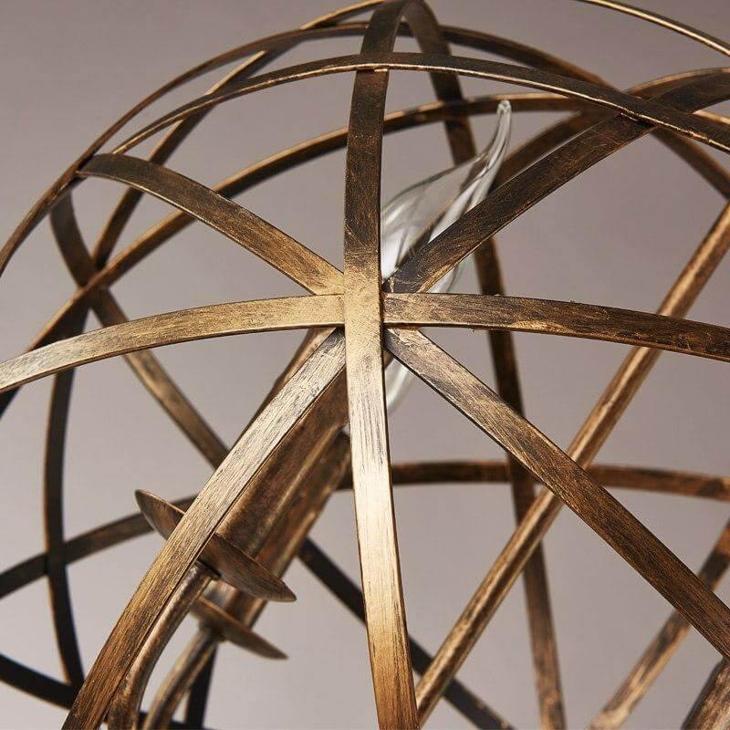 Metal Pendant Light | Rustic 4-Light Chandelier | Dining Room | Bronze