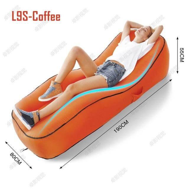 Inflatable Air Sofa Lounger | Quick-Fill | Beach, Camping & Travel