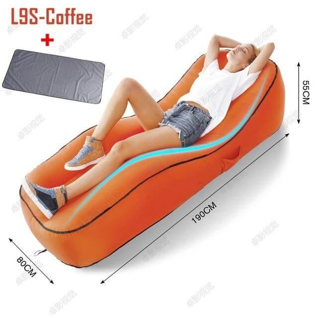 Inflatable Air Sofa Lounger | Quick-Fill | Beach, Camping & Travel