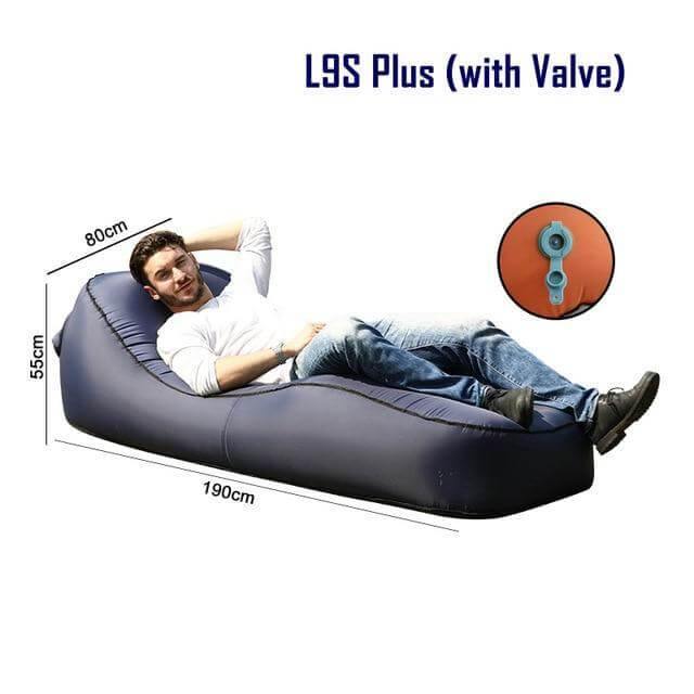 Inflatable Air Sofa Lounger | Quick-Fill | Beach, Camping & Travel