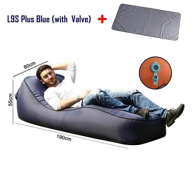Inflatable Air Sofa Lounger | Quick-Fill | Beach, Camping & Travel