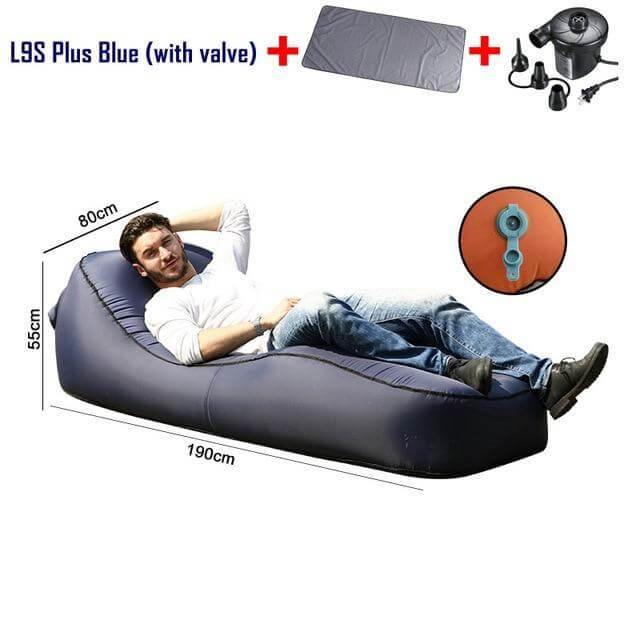 Inflatable Air Sofa Lounger | Quick-Fill | Beach, Camping & Travel