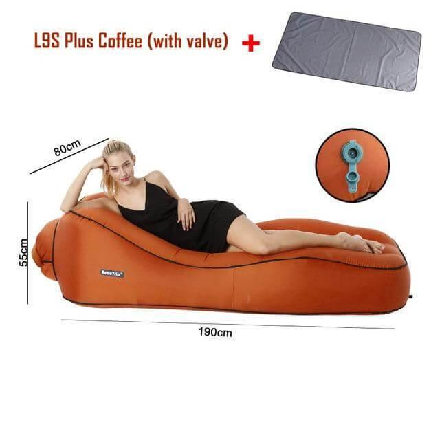 Inflatable Air Sofa Lounger | Quick-Fill | Beach, Camping & Travel