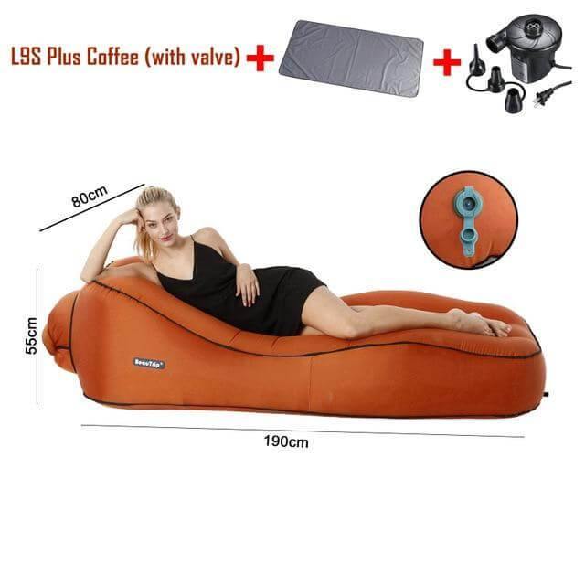 Inflatable Air Sofa Lounger | Quick-Fill | Beach, Camping & Travel