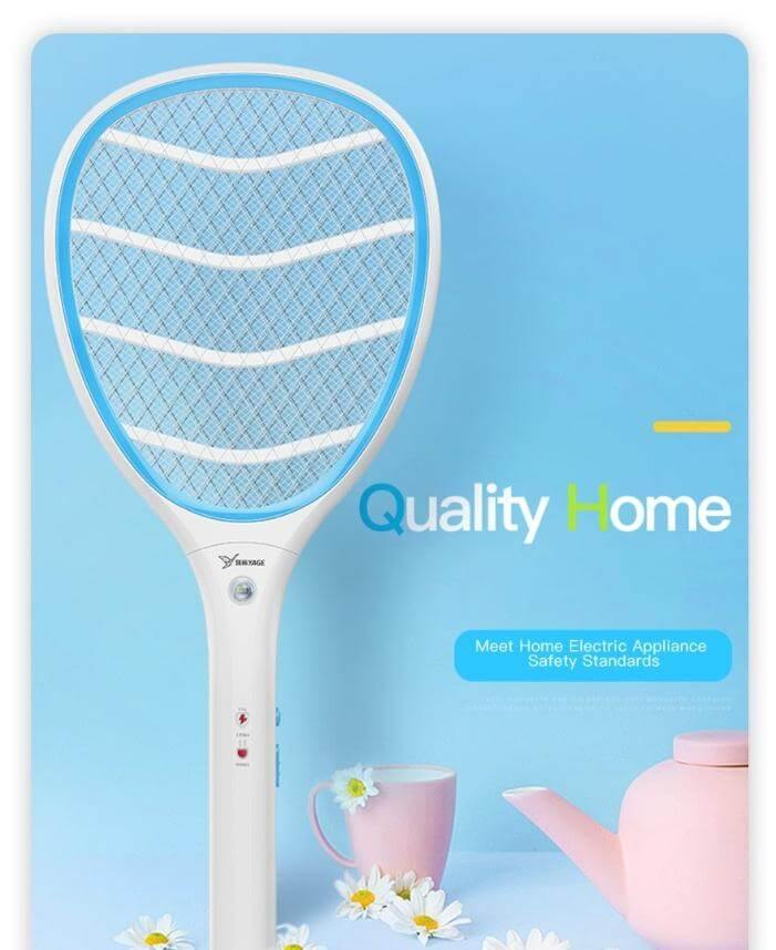 Electric Mosquito Zapper Racket | 2200V High-Voltage | Indoor & Outdoor