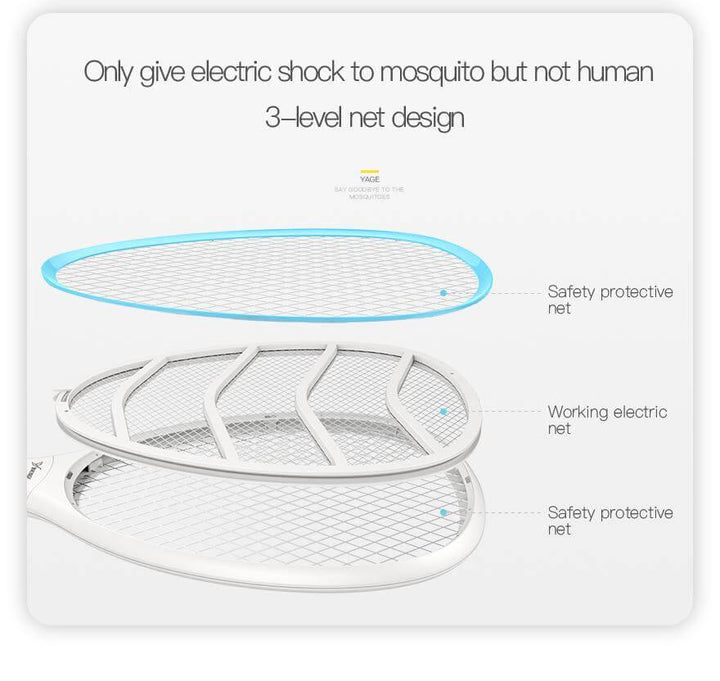 Electric Mosquito Zapper Racket | 2200V High-Voltage | Indoor & Outdoor
