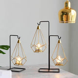 Nordic Candle Holder │ Hanging Gold Warm Glow │ Home Decor