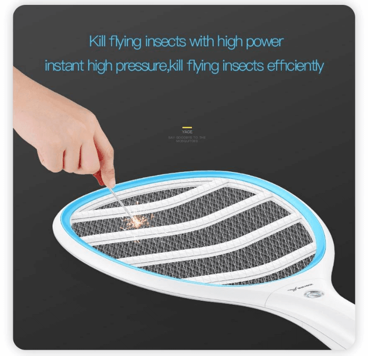 Electric Mosquito Zapper Racket | 2200V High-Voltage | Indoor & Outdoor