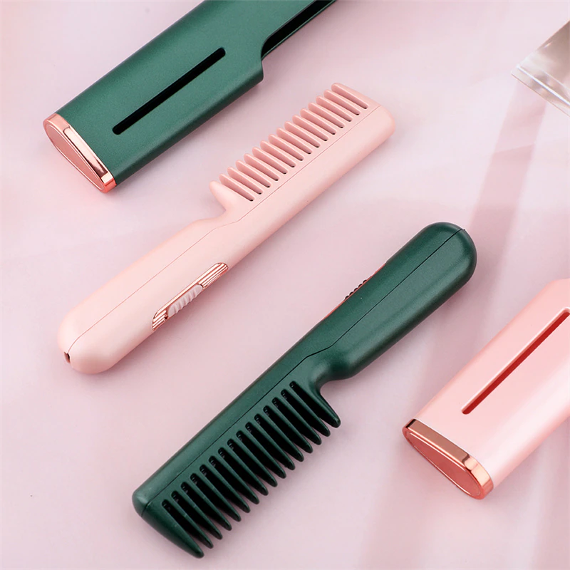 Mini Hair Straightener Brush | Fast Heating Ceramic Styling | Daily Hair Care & Travel