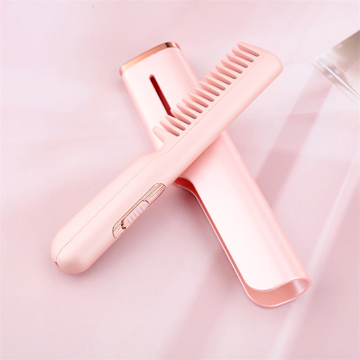 Mini Hair Straightener Brush | Fast Heating Ceramic Styling | Daily Hair Care & Travel
