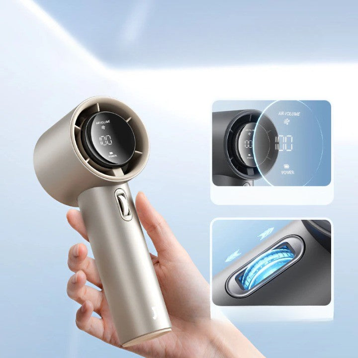 Portable Handheld Turbo Fan High Speed Digital Mini Fan