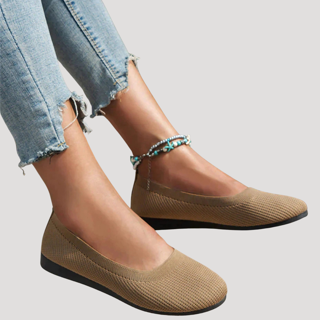 Women's Knit Slip On Ballet Flats