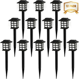 12-Pack Solar Pathway Lights Waterproof LED Garden Path Lighting