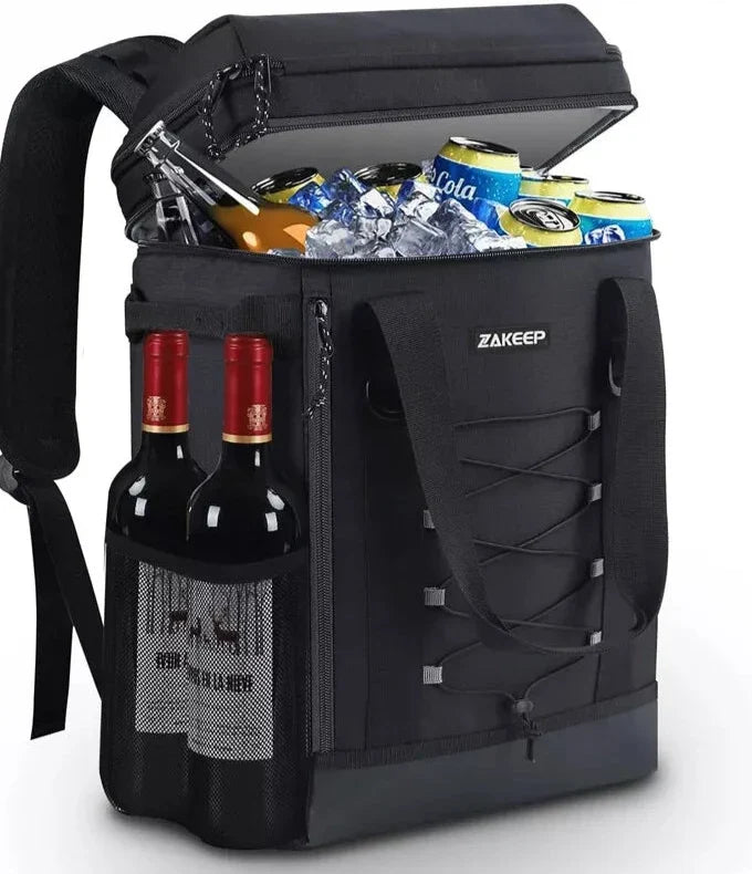 Cooler Backpack | Insulated Large | Camping & Picnic | Black